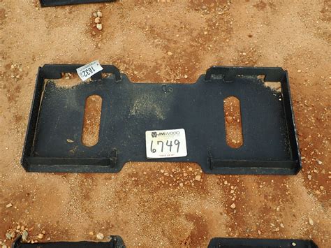 skid steer fast attach plate